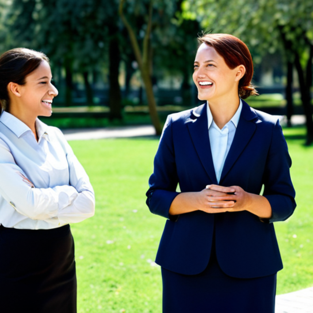 레크리에이션 지도자와 스트레스 관리 - Effective Communication**

"A professional woman, fully clothed in modest business attire, leading a...