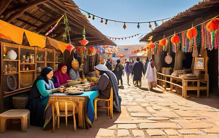 레크리에이션 활동 참가자 만족도 조사 - **Prompt:** A bustling, vibrant music festival taking place at dusk in a modern Arab city. The scene...