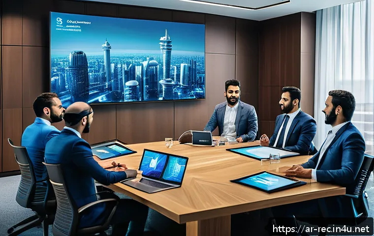 레크리에이션 관련 국제 자격증 정보 - A dynamic corporate meeting scene in a modern entertainment production office, featuring a diverse g...